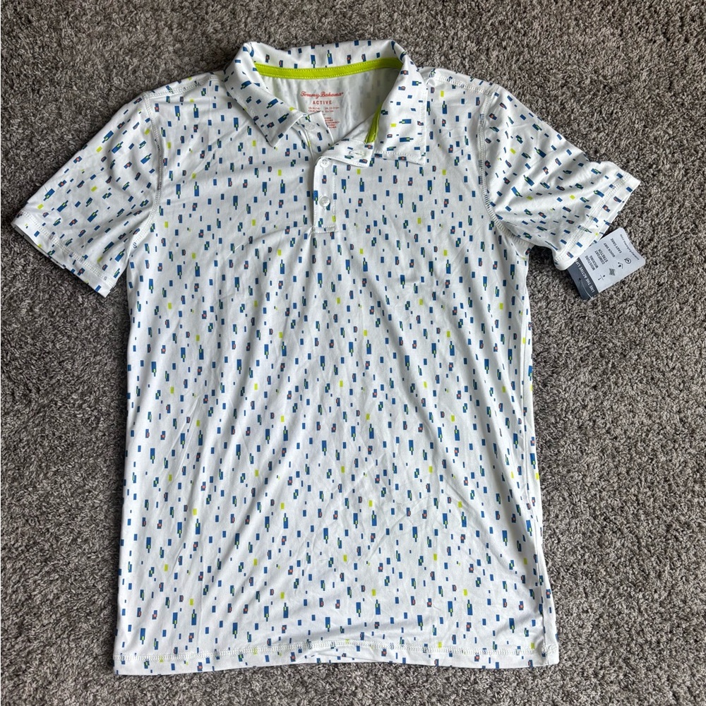 Boys Tommy Bahama Active Golf Type Shirt XL 14 NWT